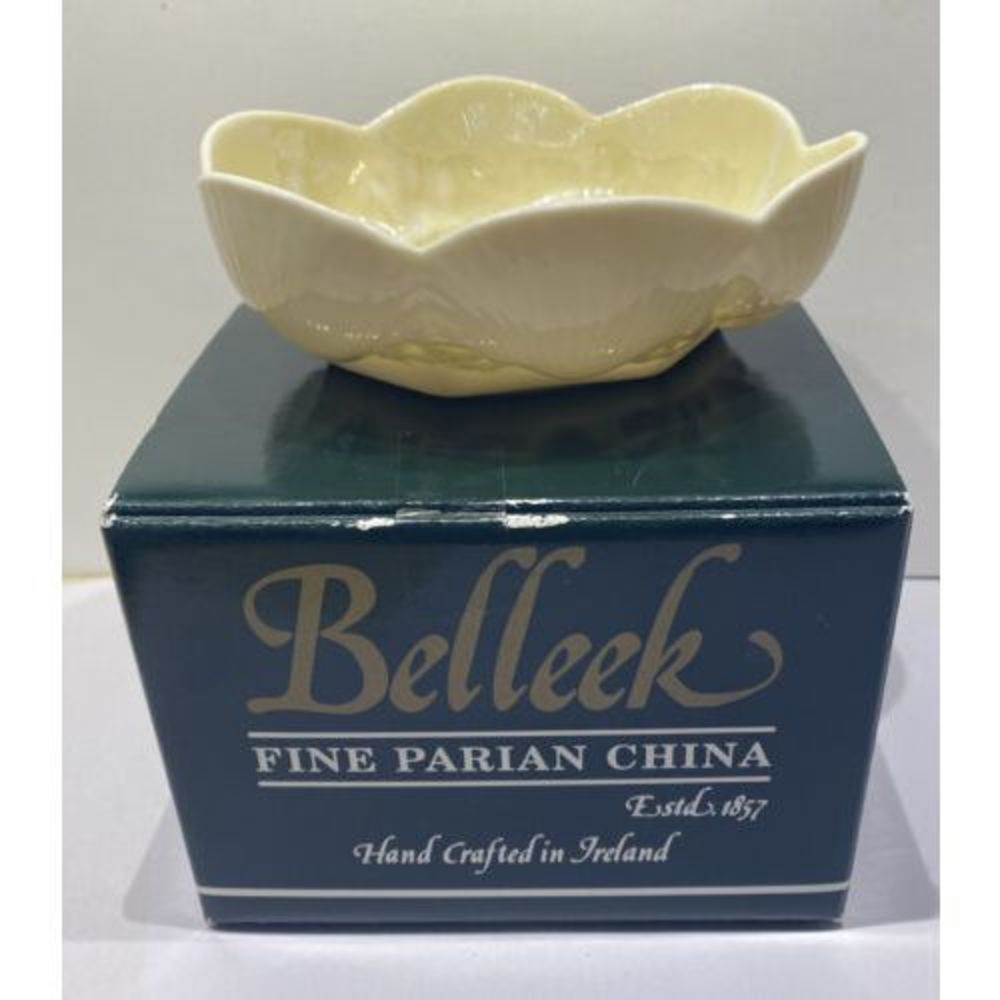 Belleek Open Dish Bowl Ireland Shell Coral Design 2nd Green Mark Fine China